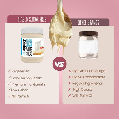 No Added Sugar White Chocolate Spread (350g)
