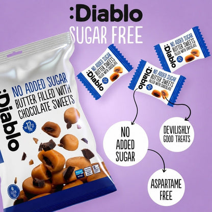 No Added Sugar Butter Filled with Chocolate Sweets (75g)