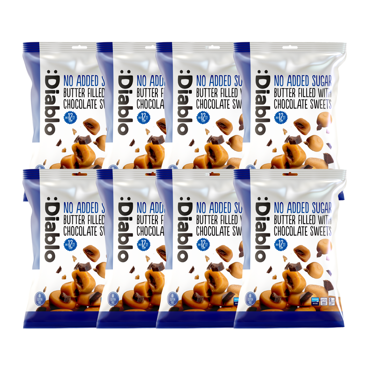No Added Sugar Butter Filled with Chocolate Sweets (75g)