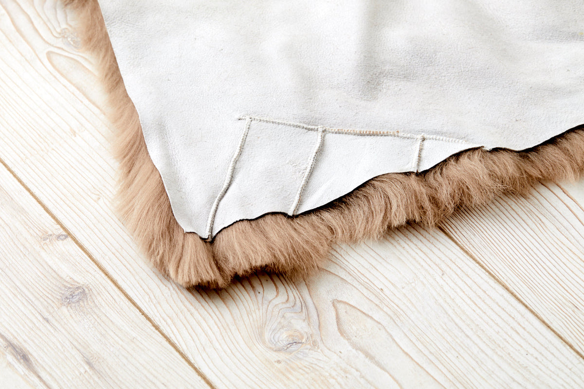 Teddy Bear Brown Shearling Yin Yoga Mat - Naturally beautiful. Free UK next day shipping and gift box.