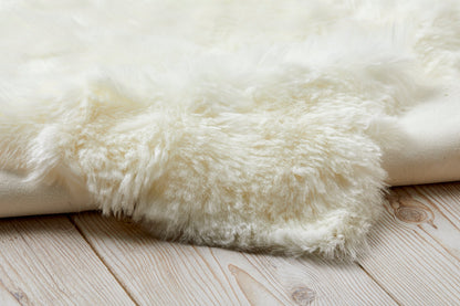 Ivory Shearling Yoga Mat - Quiet Luxury. Free next day UK shipping and Luxury Gift Box.