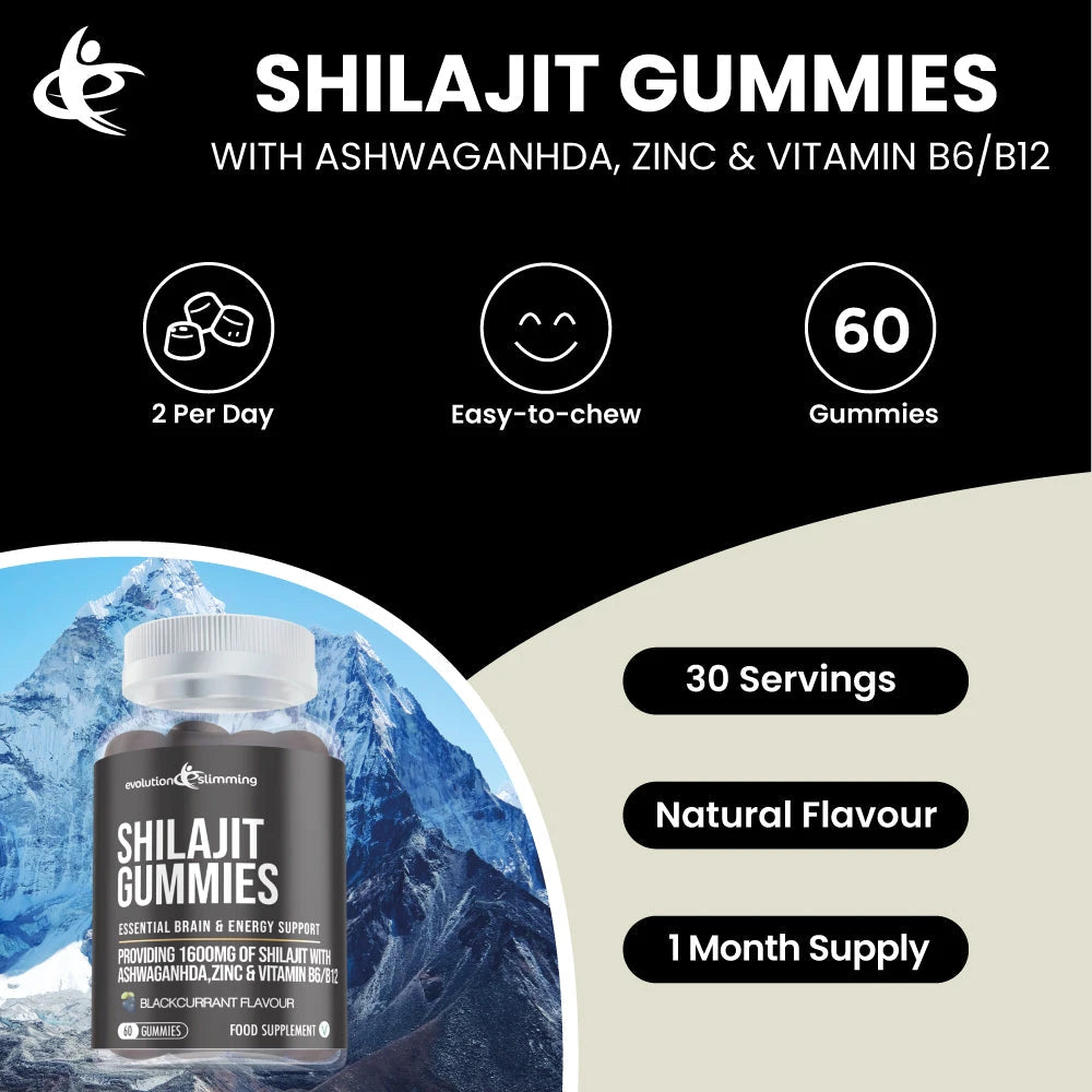 Shilajit Ashwagandha Energy Gummies | Stamina Energy & Daily Support