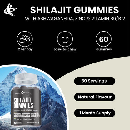 Shilajit Ashwagandha Energy Gummies | Stamina Energy & Daily Support
