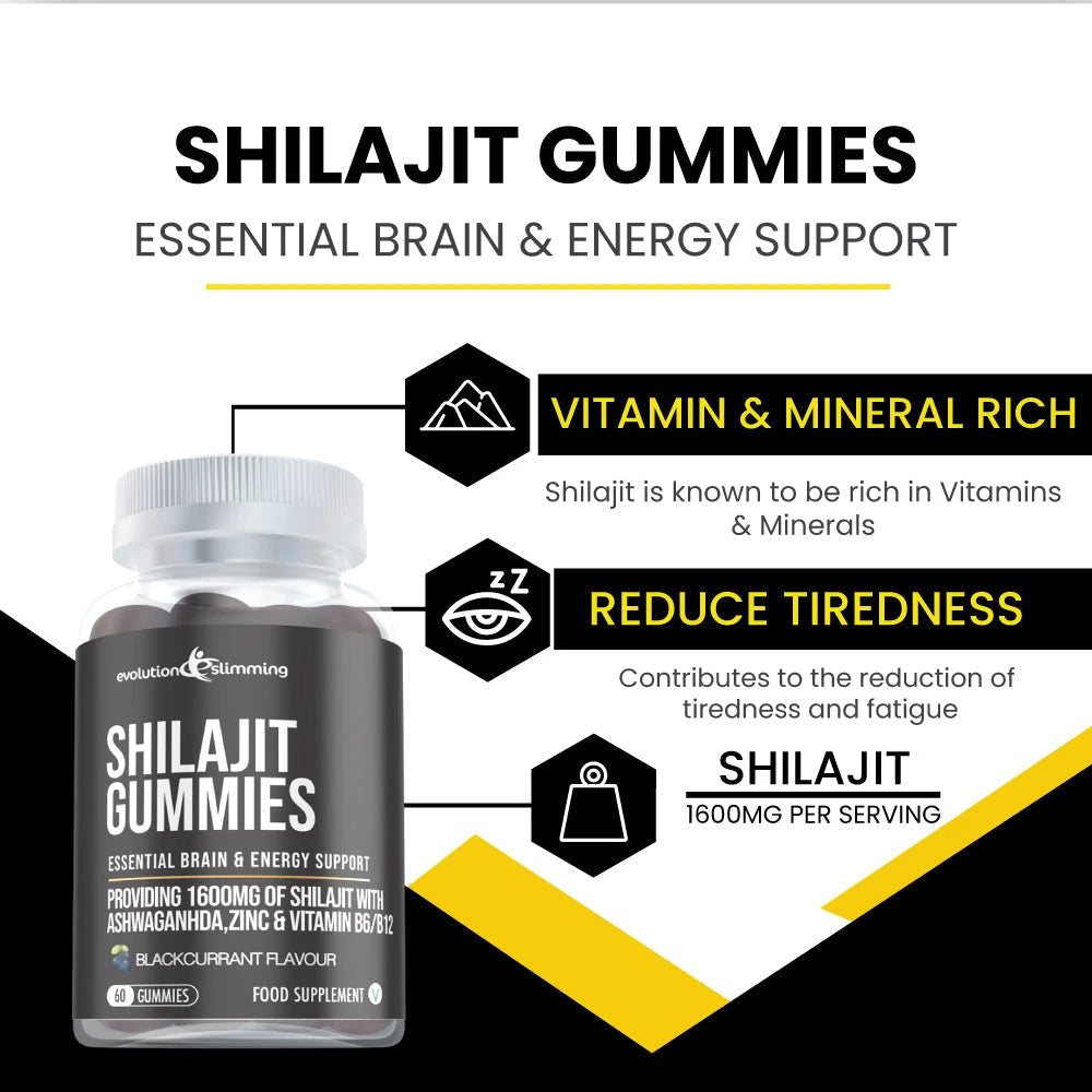 Shilajit Ashwagandha Energy Gummies | Stamina Energy & Daily Support