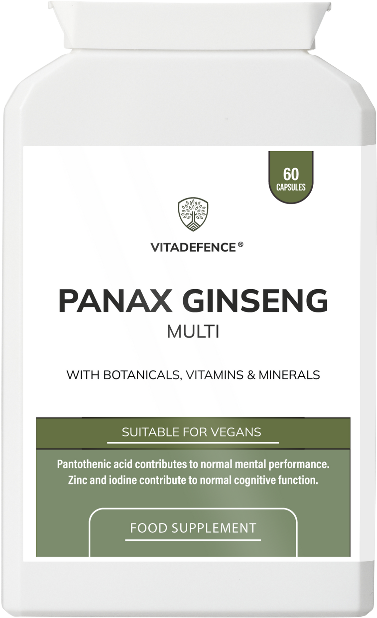 Panax Ginseng Multi | Con Botanici, Vitamine e Minerali – 60 Capsule