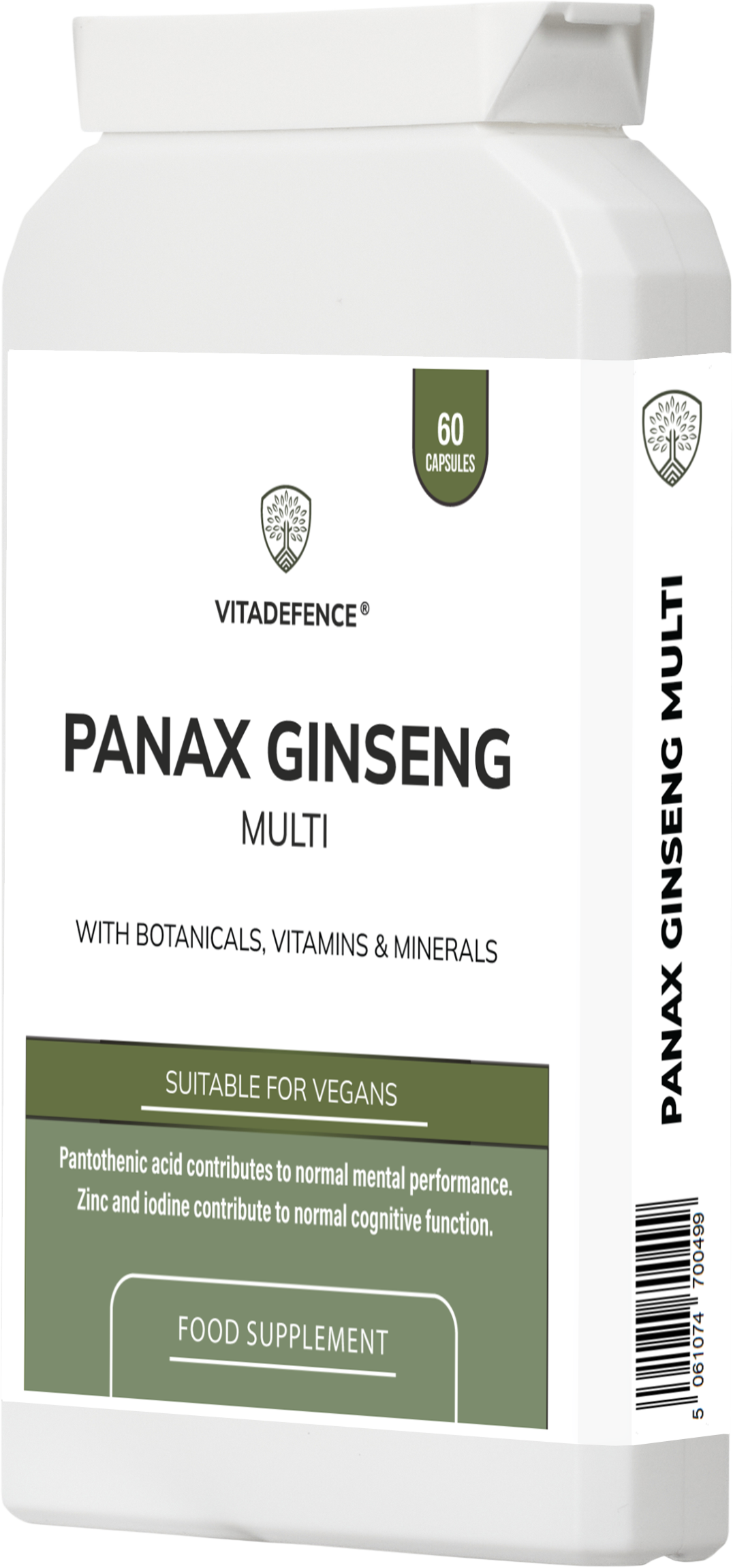 Panax Ginseng Multi | Con Botanici, Vitamine e Minerali – 60 Capsule