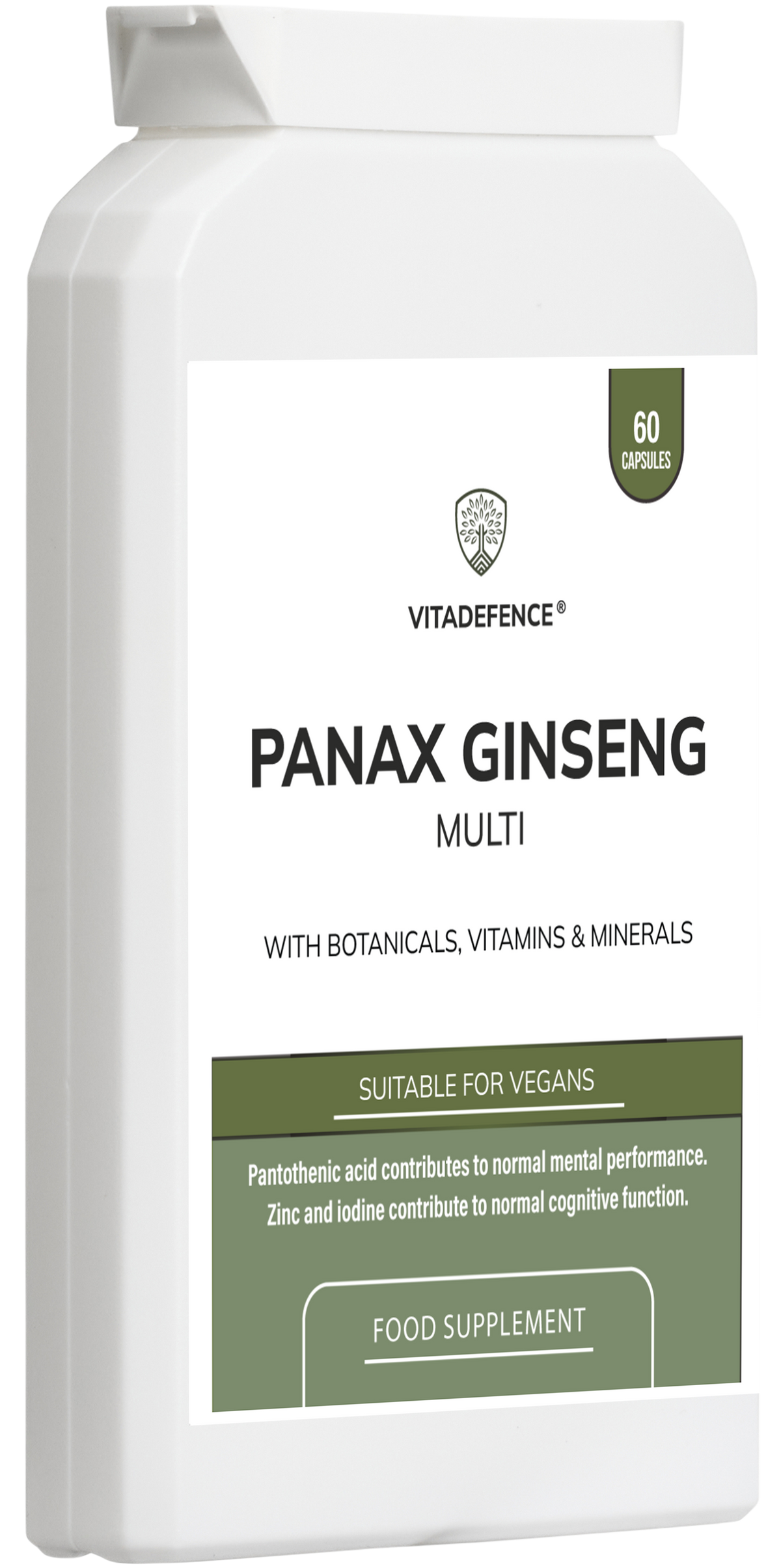 Panax Ginseng Multi | Con Botanici, Vitamine e Minerali – 60 Capsule