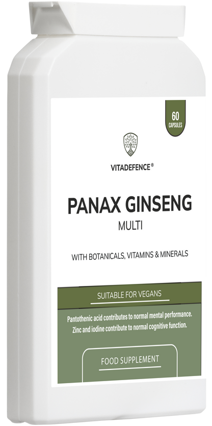 Panax Ginseng Multi | Con Botanici, Vitamine e Minerali – 60 Capsule