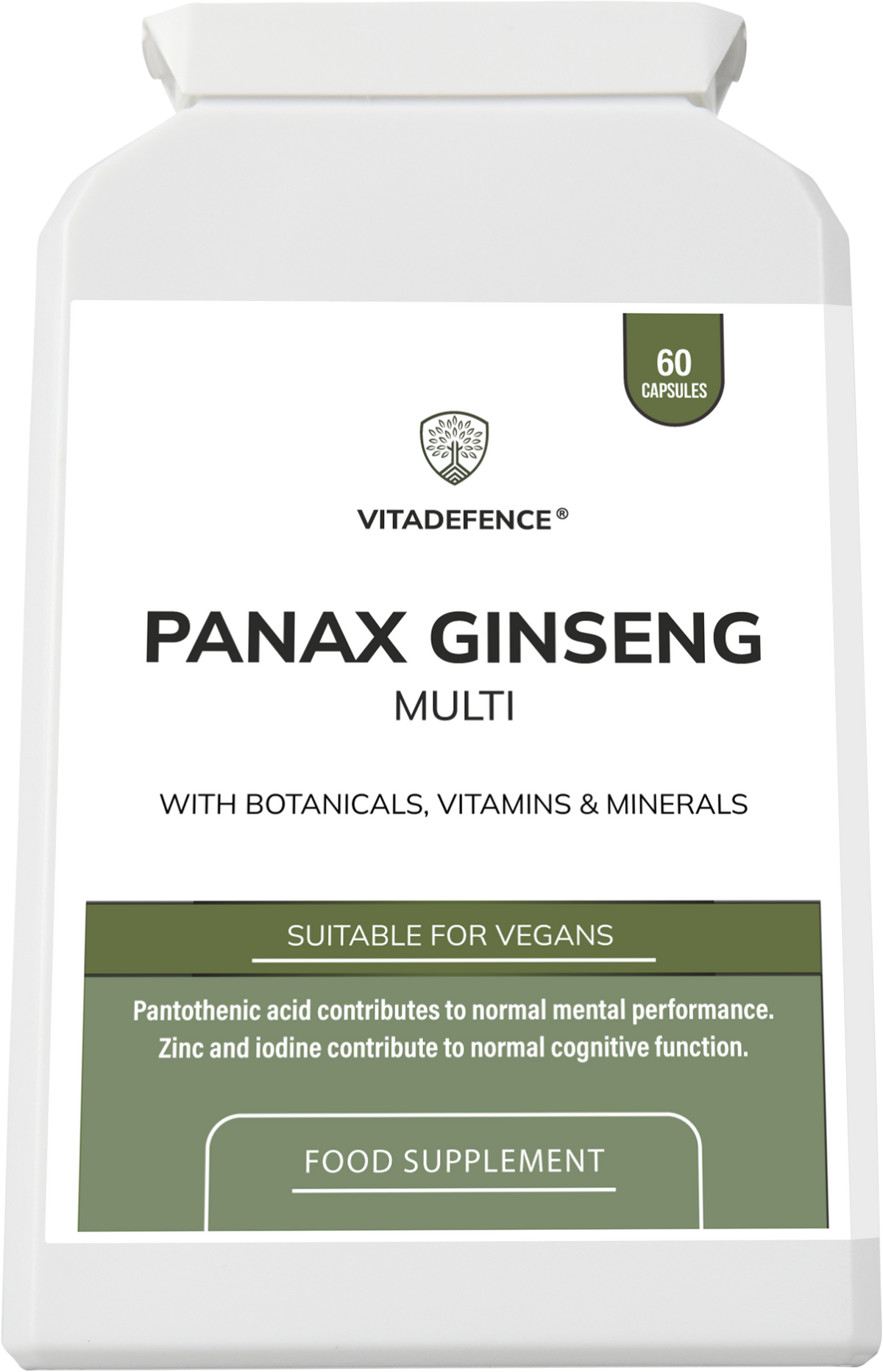 Panax Ginseng Multi | Con Botanici, Vitamine e Minerali – 60 Capsule