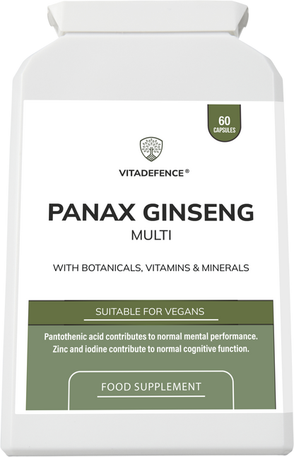 Panax Ginseng Multi | Con Botanici, Vitamine e Minerali – 60 Capsule