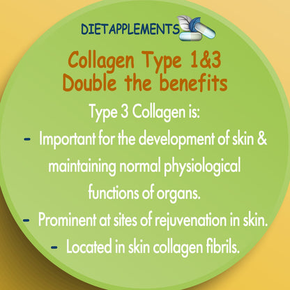 Complete Hair, Skin, Nails Supplement! Marine Collagen, Hyaluronic Acid, Biotin, Vitamins, Minerals, Superfood - 35 Ingredients