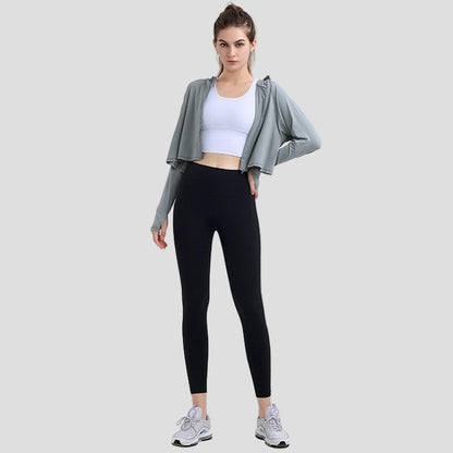 UPF 50+ Hooded Cropped Shirt