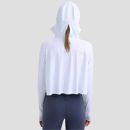 UPF 50+ Hooded Cropped Shirt