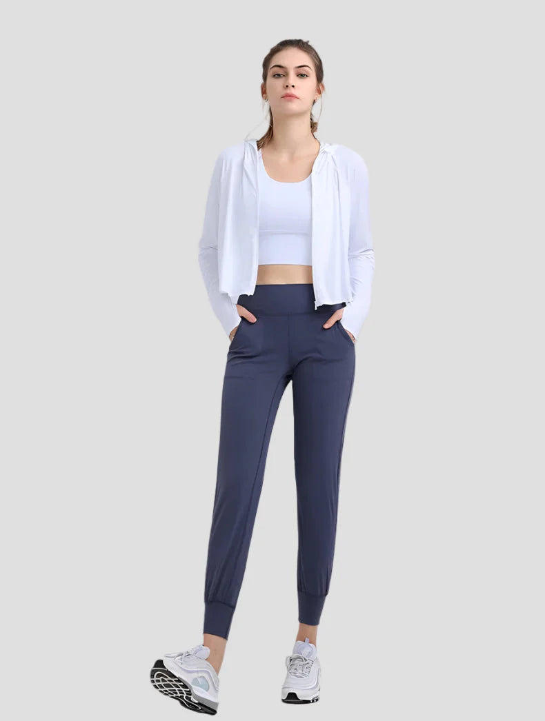 UPF 50+ Hooded Cropped Shirt