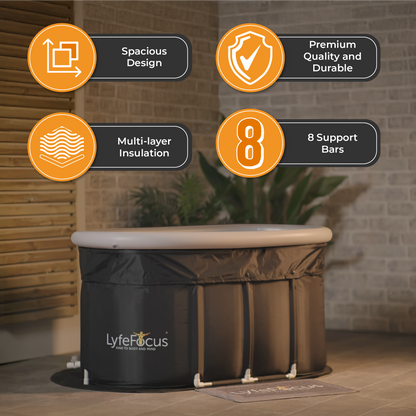 حمام الثلج (غطاء أبيض)