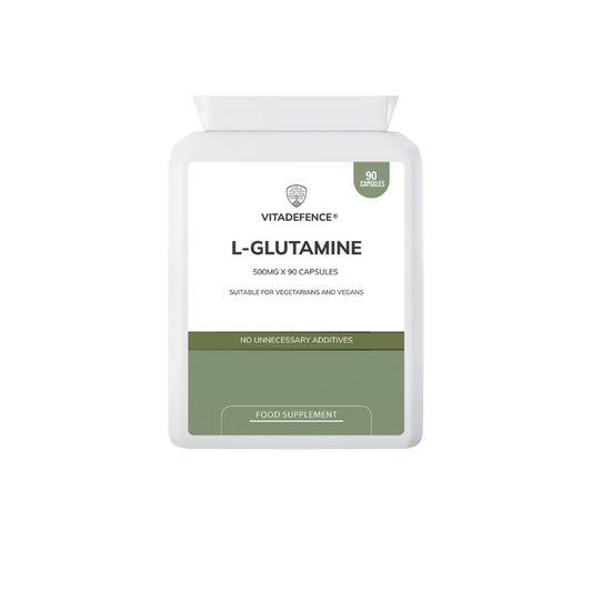 L-Glutamine | Pure Amino Acid 500mg – 90 Capsules