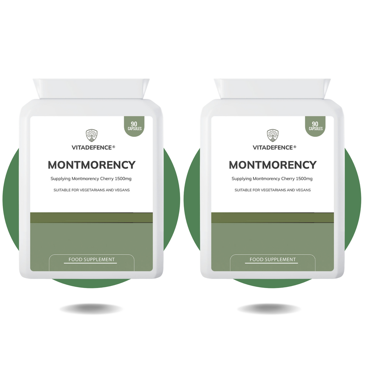 Montmorency 2-Pack | Pure Cherry Extract 1500mg – 180 Capsules (2 x 90)
