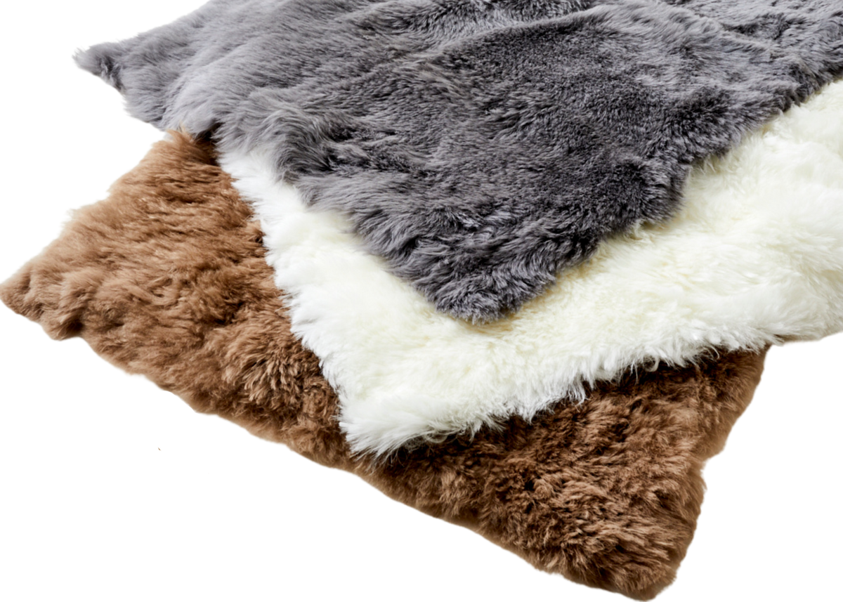 Teddy Bear Brown Shearling Yin Yoga Mat - Naturally beautiful. Free UK next day shipping and gift box.