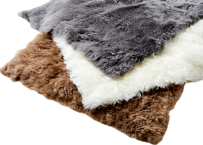 Teddy Bear Brown Shearling Yin Yoga Mat - Naturally beautiful. Free UK next day shipping and gift box.