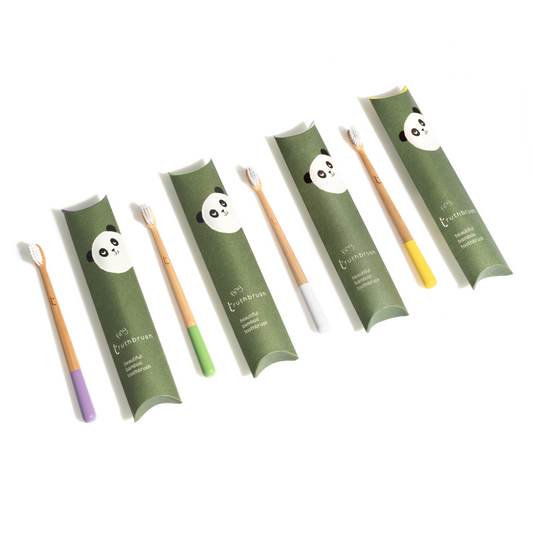 A years supply of the Tiny Truthbrush - beautiful bamboo toothbrush for children