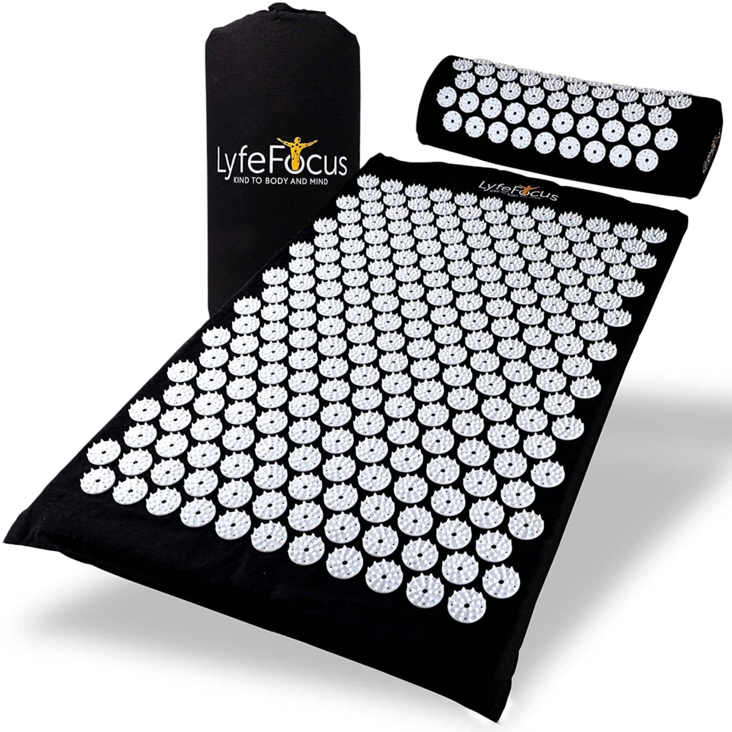 Acupressure Mat & Pillow (White)