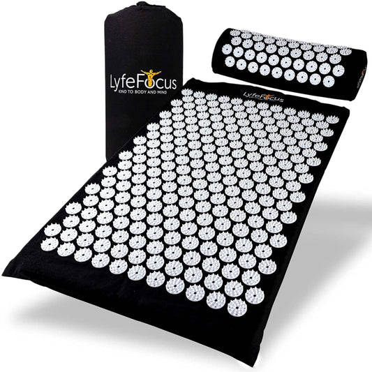 Acupressure Mat & Pillow (White)