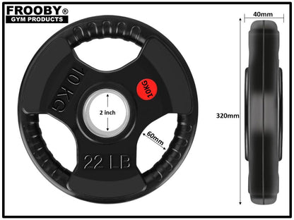 Weight Plates Pair Cast Iron 2" Hole Barbell Weights