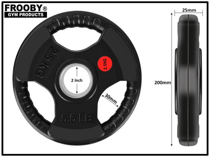 Weight Plates Pair Cast Iron 2" Hole Barbell Weights