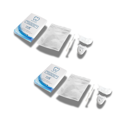 مجموعتان من منتجات تبييض الأسنان PAP-X™ من Whiten Together