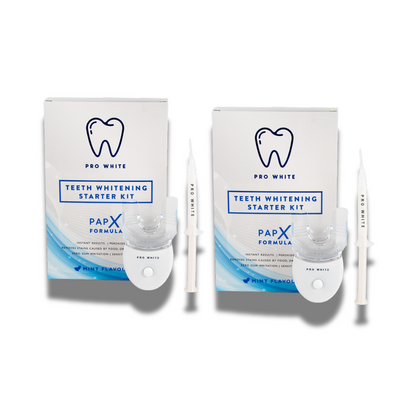 مجموعتان من منتجات تبييض الأسنان PAP-X™ من Whiten Together