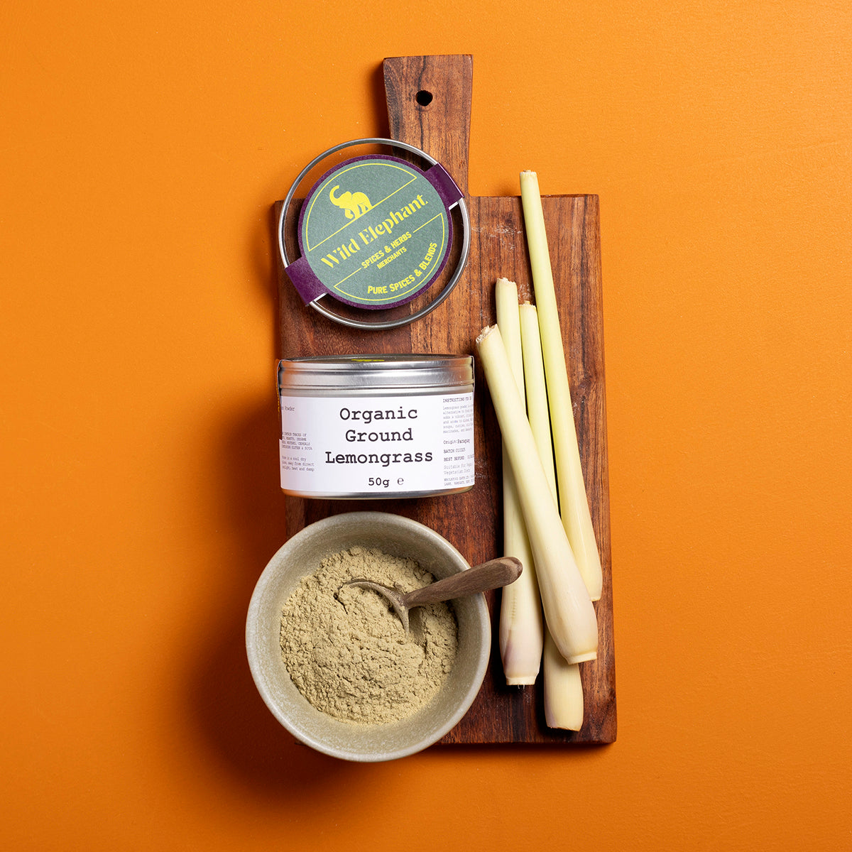 Organic Ground Lemongrass - Wild Elephant - 50g