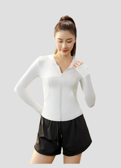 Giacca sportiva con cappuccio UPF 50+
