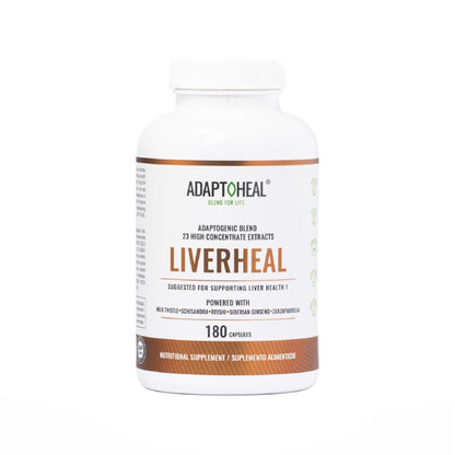 ADAPTOHEAL Milk Thistle, Turmeric & Astragalus Complex – Liverheal Detox Formula with Artichoke & Schisandra (180 Capsules)