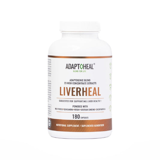 ADAPTOHEAL Milk Thistle, Turmeric & Astragalus Complex – Liverheal Detox Formula with Artichoke & Schisandra (180 Capsules)