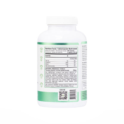 ADAPTOHEAL Immuneheal – Adaptogen Immune Booster with Schisandra Chinensis, Ginseng & Mushroom Extract (180 Capsules)