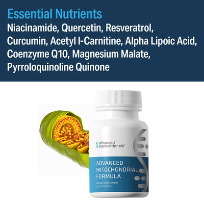 Advanced Mitochondrial Formula by Advanced Bionutritionals – 60 Vegan, Gluten Free Tablets