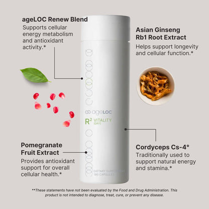 ageLOC Nu Skin R² Day (الحيوية) – يدعم التنقية الخلوية والتعبير الجيني الشبابي