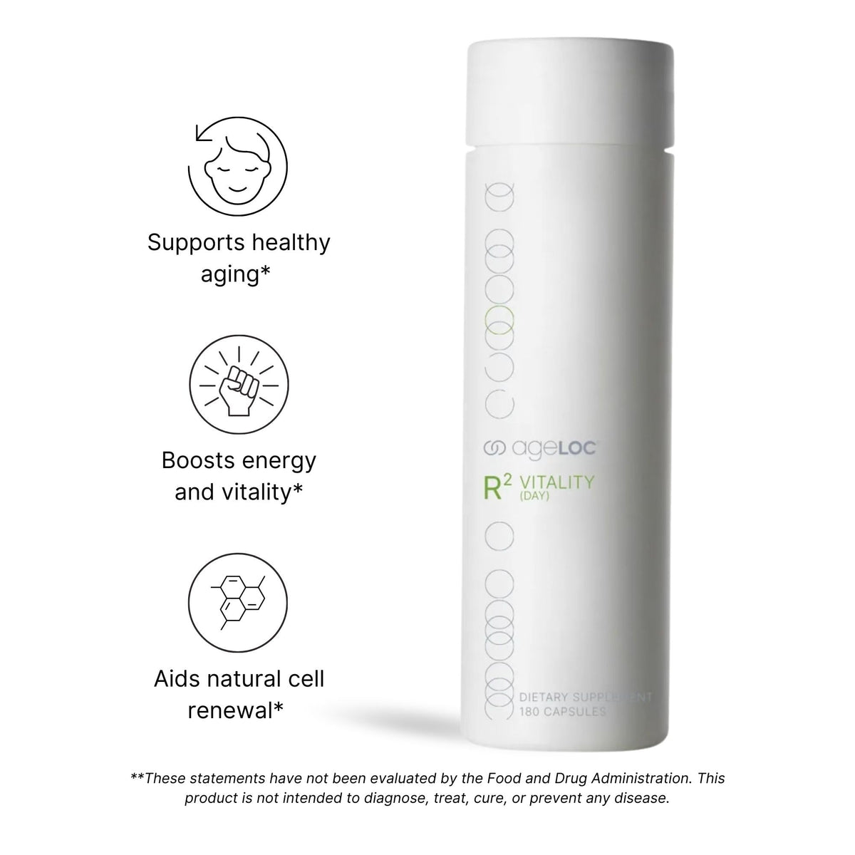 ageLOC Nu Skin R² Day (الحيوية) – يدعم التنقية الخلوية والتعبير الجيني الشبابي