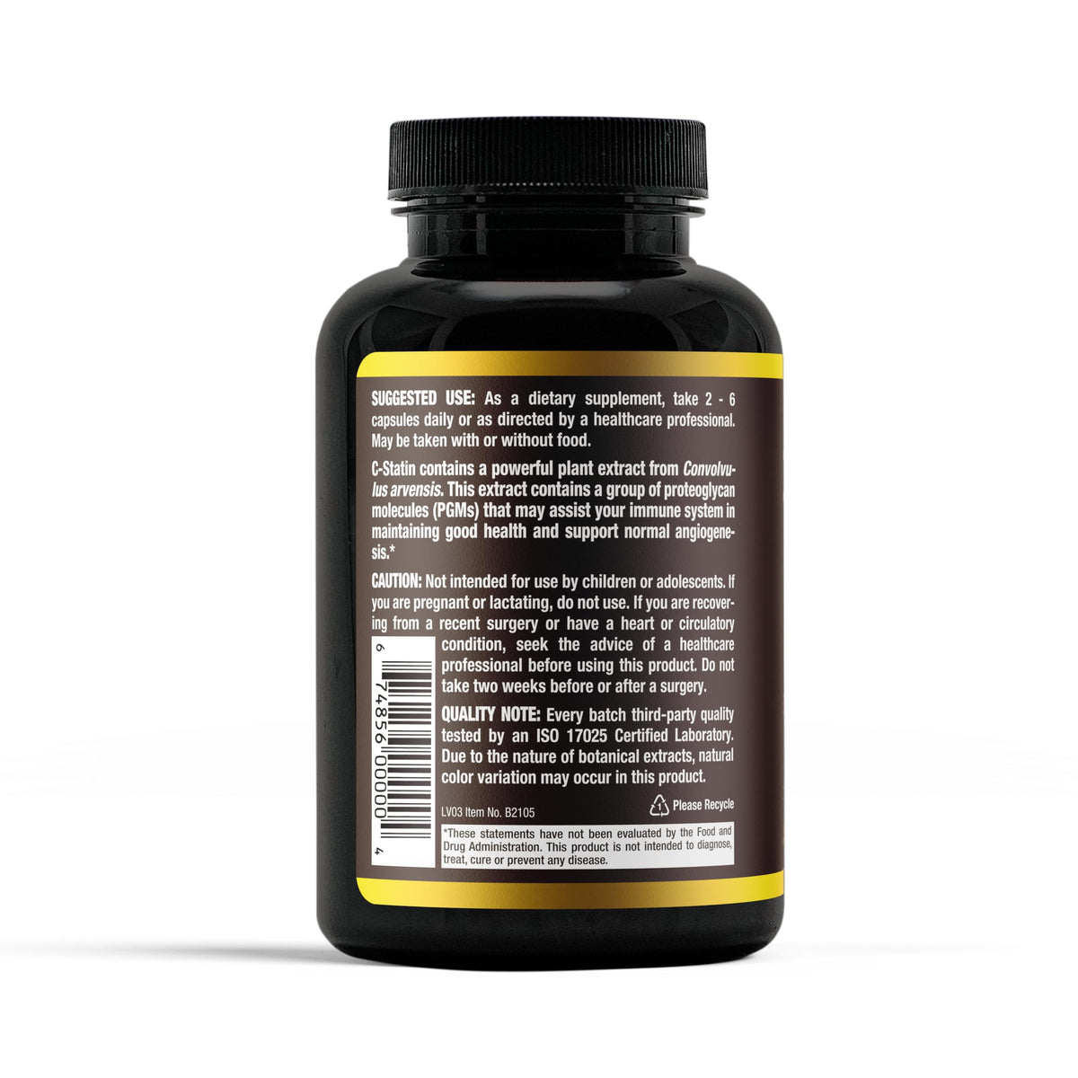 Aidan Products C-Statin لدعم التوعي الدموي الطبيعي | 120 كبسولة