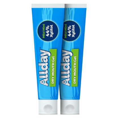 Allday Dry Mouth Gel – Max Strength Xylitol, Non-Acidic, 2 Tubes