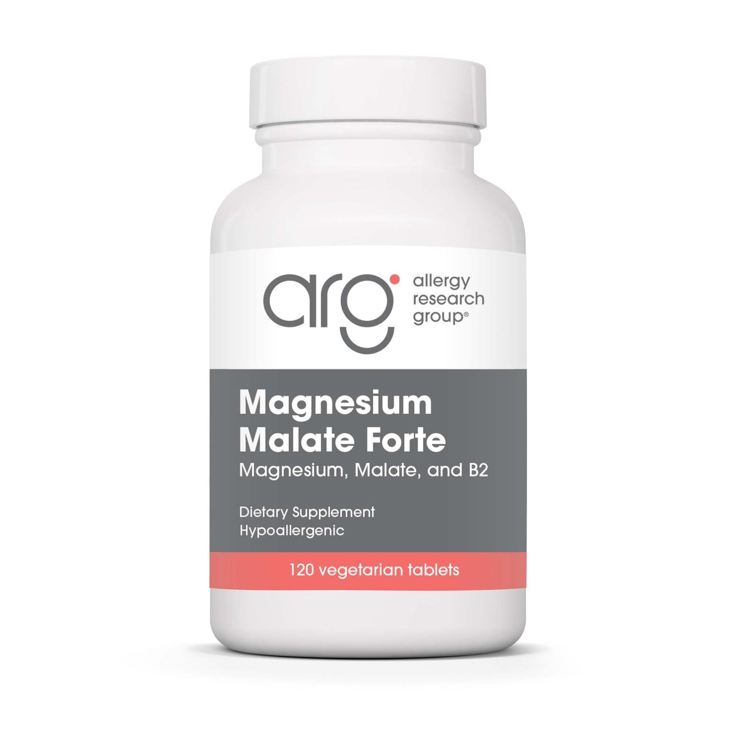 Allergy Research Group Magnesium Malate Forte - Energy Support, 120 Tablets
