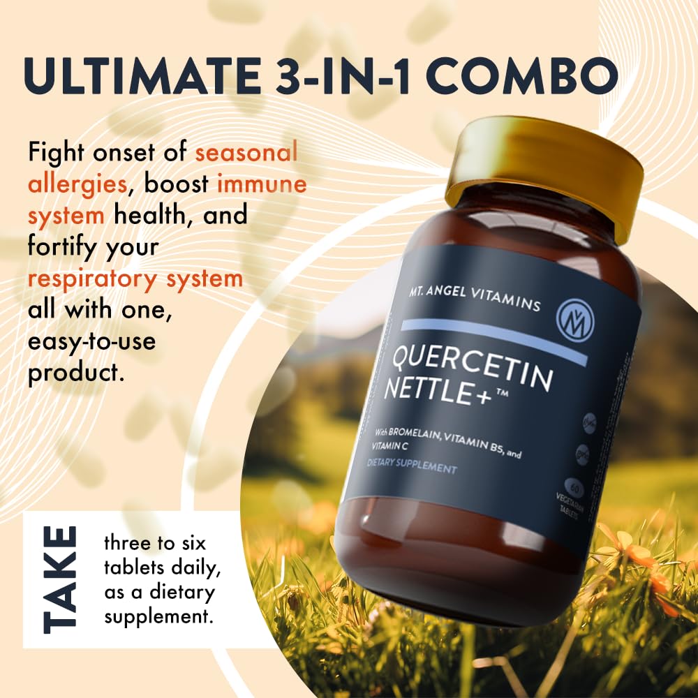Mt. Angel Quercetin Nettle+ 60 Tablets — Allergy & Sinus Support