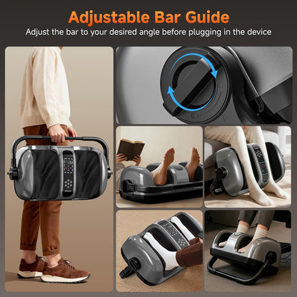 ALLYOUGER 2026 Upgraded Foot Massager with Heat – Shiatsu Kneading, 5 Intensities, 4 Modes