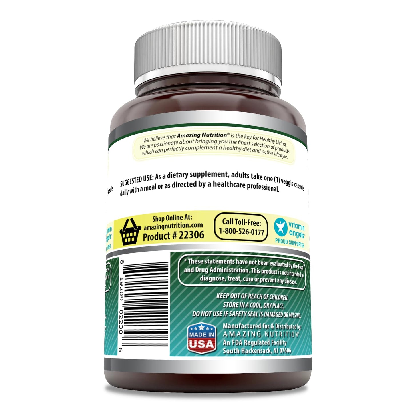 Amazing Formulas Biotin 15000 mcg - Supports Hair, Skin & Nails | 200 Capsules