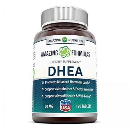 Amazing Formulas DHEA 100 Mg – 120 Tablets | Non-GMO, Gluten-Free, Made in USA
