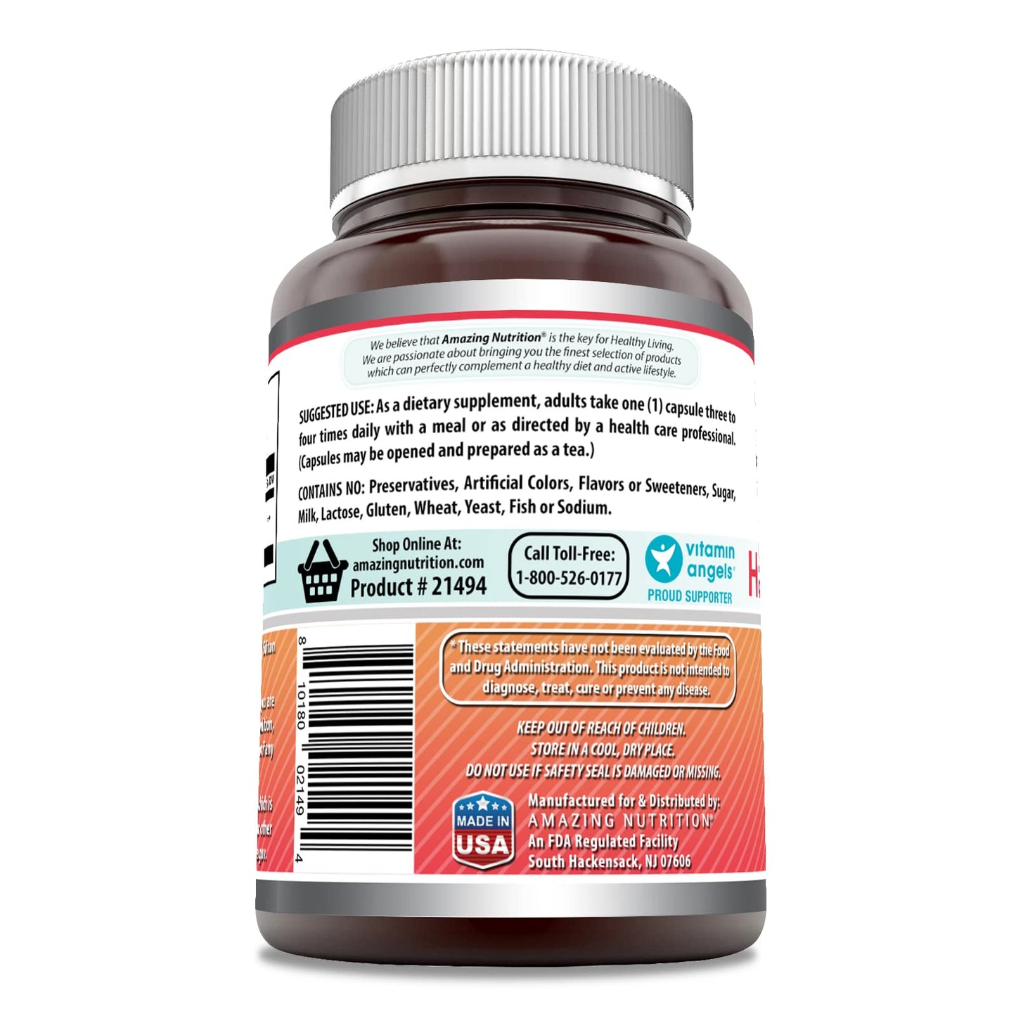 Amazing Formulas Hawthorn Berries Supplement | 565 Mg Per Serving | 120 Capsules | Non-GMO | Gluten Free | Made in USA