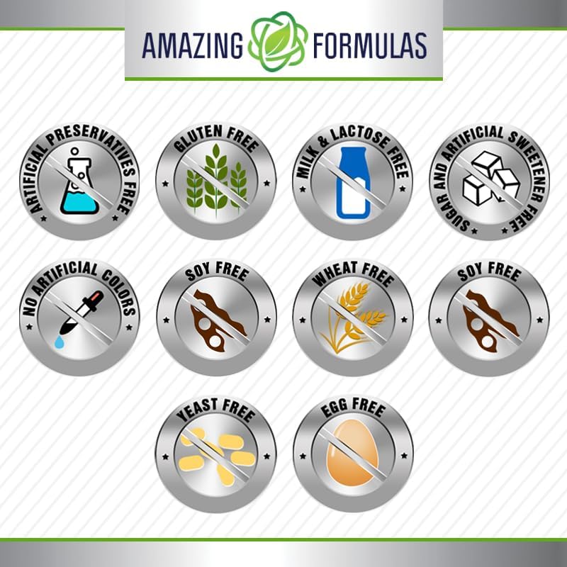 Amazing Formulas Serrapeptase Supplement - 40,000 IU Veggie Capsules | Non-GMO, Gluten Free | Made in USA (90 Count)