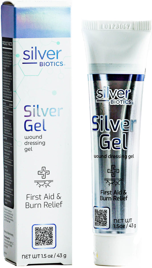 Silver Biotics 24 PPM Silver Wound Healing Gel | 1.5 oz | American Biotech Labs