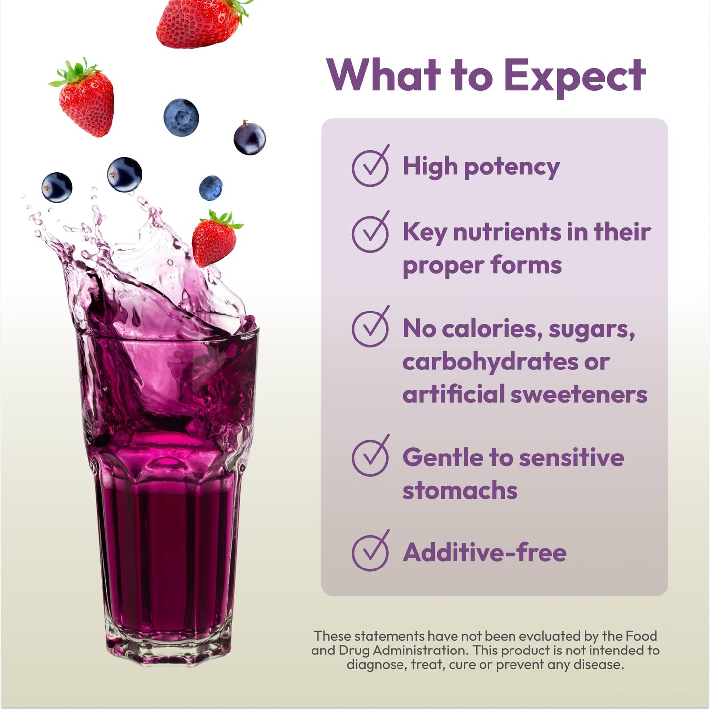 ANDREW LESSMAN Efficient C Mixed Berry 180 Packets — Non-Calorie Vitamin C Drink for Immune, Energy & Eye Health
