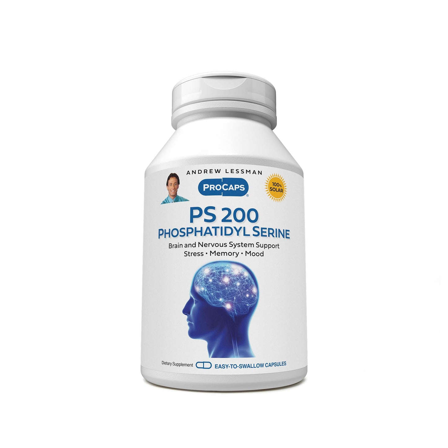 ANDREW LESSMAN PS 200 Phosphatidyl Serine 240 Capsules – Supports Mental Clarity, Mood & Memory
